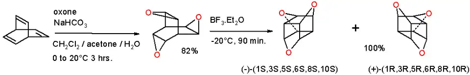 Trioxatrishomocubane Synthesis
