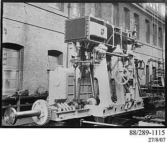 Triple expansion steam engine for Koree at Clyde Engineering yard