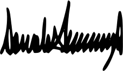 Donald Trump's signature