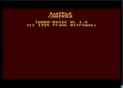 Turbo-BASIC loading screen