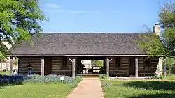The 1856 Turner Peters Log Cabin at the Boonville Heritage Park