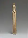 Tusk figurine of a man, late Naqada I. Metropolitan Museum of Art
