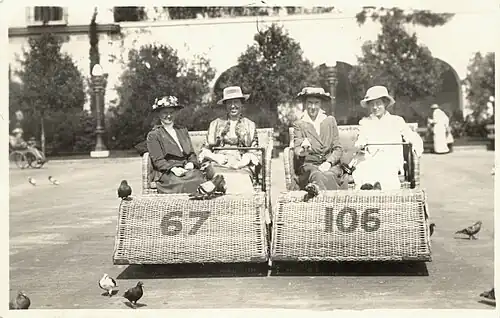 Two women in each of two Electriquettes 1915