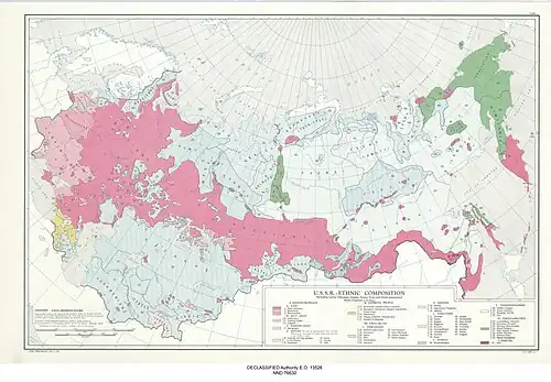 Ethnic composition of the Soviet Union in 1949