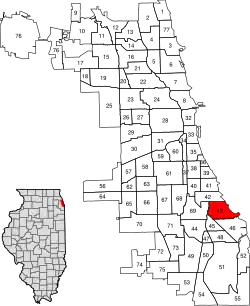 Location within the city of Chicago