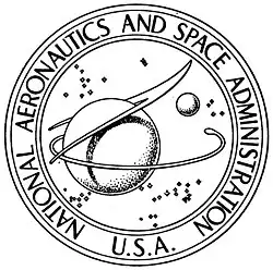 Original 1959 NASA seal, rendered in black and white