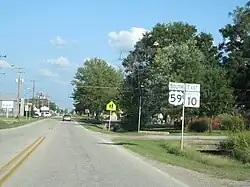 US-59 and SH-10 in Welch