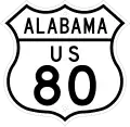 US 80 route marker