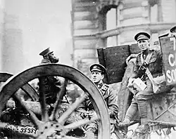 soldiers and a baboon