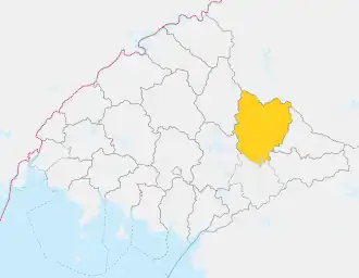 Location of Unsan County