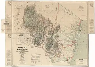 Map of Usambara from 1910