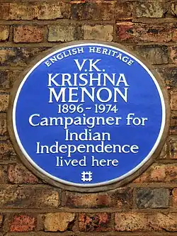 Blue plaque erected in 2013 by English Heritage at 30 Langdon Park Road, Highgate, London N6 5QG, London Borough of Haringey