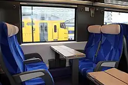 Second-class interior of Fyra