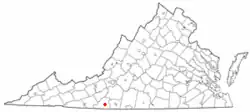 Location of Patrick Springs, Virginia