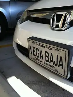 Vega Baja license plate in Altamonte Springs, Florida.