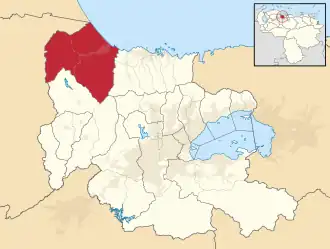 Location in Carabobo