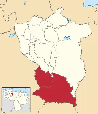 Location in Cojedes