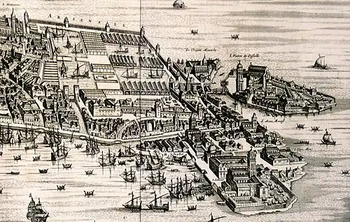 Venetian Arsenal, 1724 engraving by Joan Blaeu