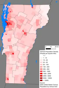 Image 7Population density of Vermont (from Vermont)