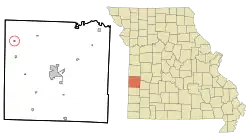 Location of Stotesbury, Missouri