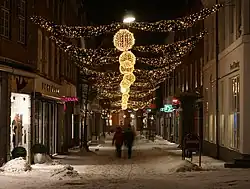 Christmas street illumination in Viborg