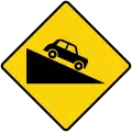 Steep descent
