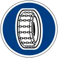 Snow chains mandatory