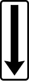 End of validity of a stop and parking prohibition sign placed perpendicular to the axis of the street