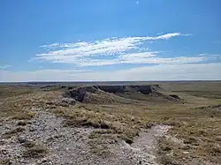 View of the park from the Daemonelix Trail