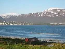 Håkøya, looking towards the city of Tromsø