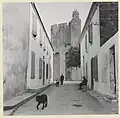 Street near the church, Saintes-Maries-de-la-Mer, 1951-1952.