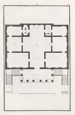Plan, drawn by Ottavio Bertotti Scamozzi, 1781