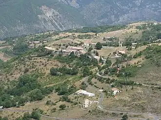 A general view of the village of valavoire, from above