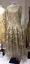A Vionnet evening gown, embroidered silk net, 1931