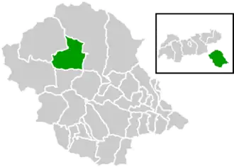 Location within Lienz district