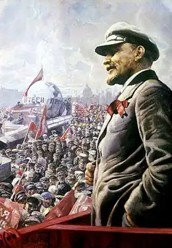 Image 16Soviet painting Vladimir Lenin, by Isaac Brodsky (from Russian Revolution)