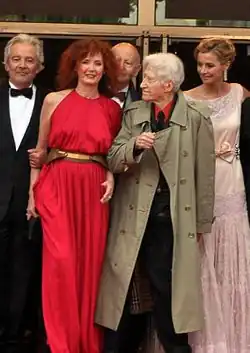 Sabine Azéma, Alain Resnais, et al., at the 2012 Cannes Festival.