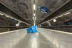 Artwork on the platform