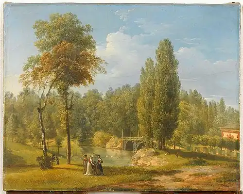 Vue du parc du Raincy by Pierre-Antoine Marchais