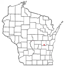 Location of Nekimi, Wisconsin