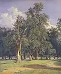 Ferdinand Georg Waldmüller, Alte Ulmen im Prater (Old Elms in Prater) [1831]