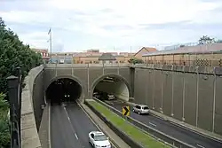 I-10 entering the George Wallace Tunnel in Mobile
