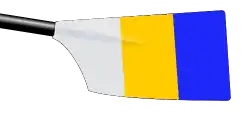 Image showing the rowing club's blade colours