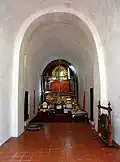 The interior of the Maha Chedi is undergoing renovation