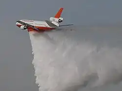 Tanker 910 during a drop demonstration in December, 2006
