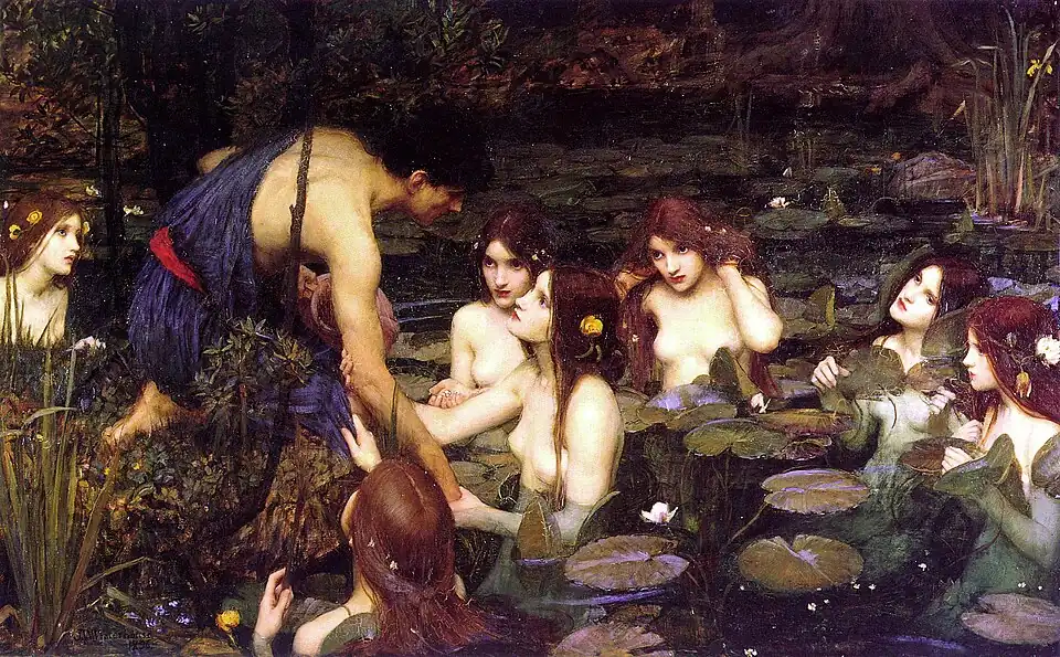 The decision to temporarily remove the painting Hylas and the Nymphs (1896) by John William Waterhouse from public display at the Manchester Art Gallery due concerns over the objectification of women was poorly received by the general public.[28]