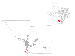 Location of El Cenizo, within Webb County, TX