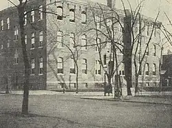 A photograph of the school in 1884
