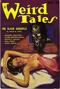 Cave's "The Black Gargoyle" took the cover of the March 1934 Weird Tales