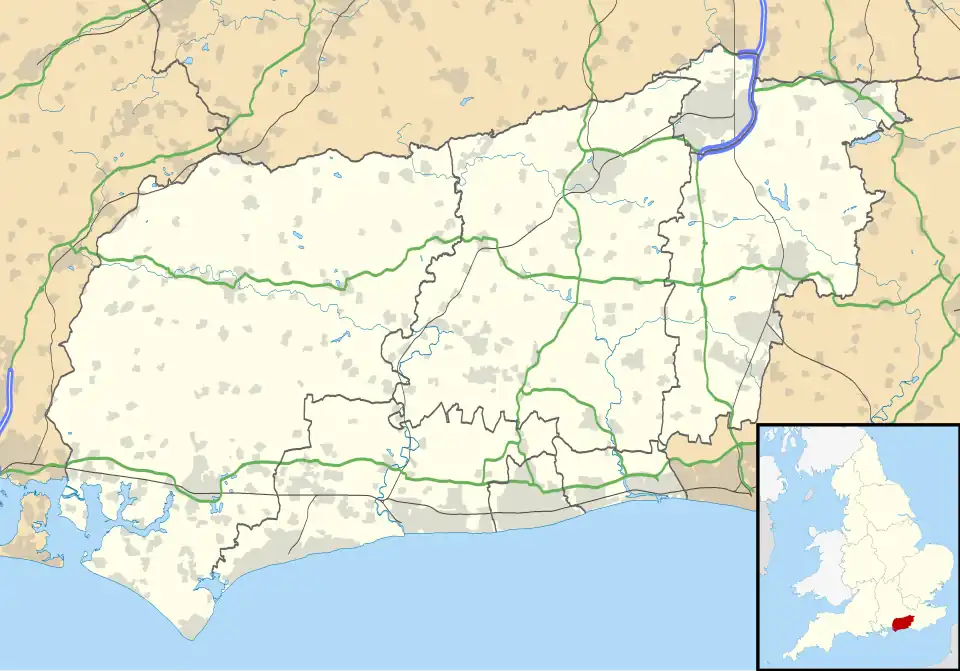 Uppark is located in West Sussex